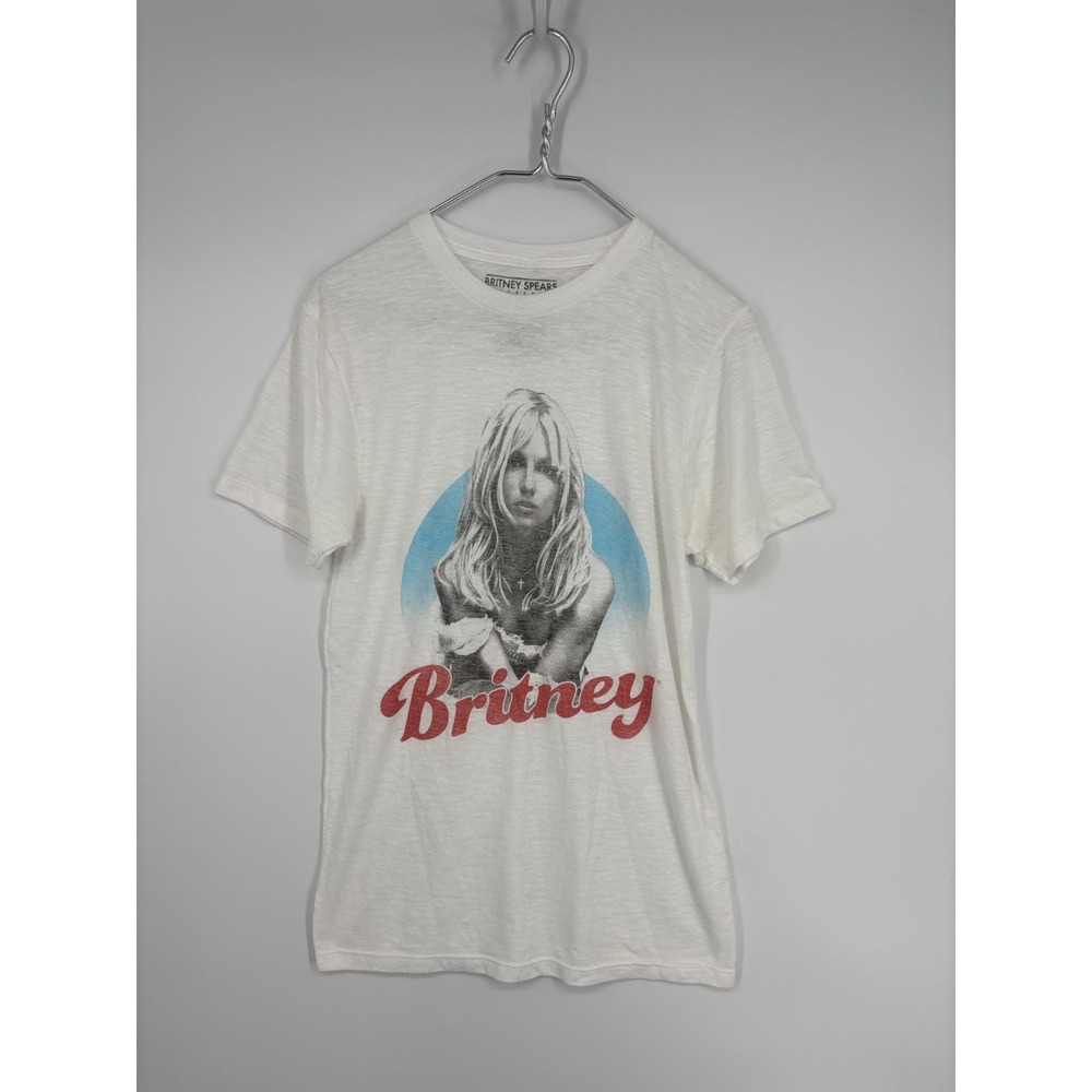 Britney Spears Tee Shirt Small White Unisex Knit 90s